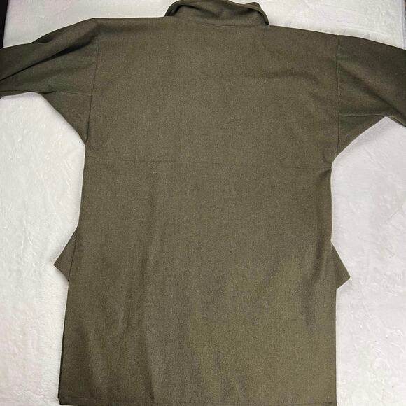 Simon Pearce Vintage Green Wool Woodsman Anorak Parka size Medium Viking - Picture 2 of 9